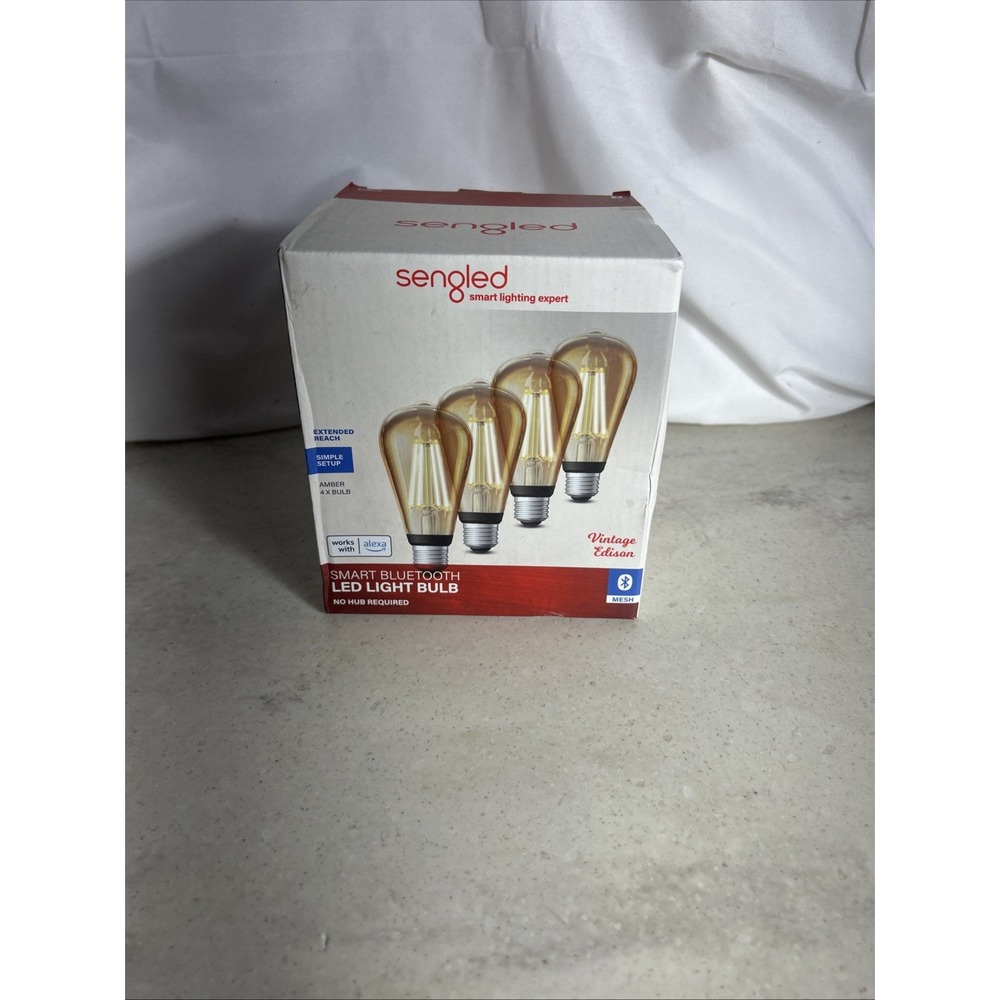 Sengled Smart Edison Bulbs, S1 Auto Pairing With Alexa Devices 4 Pack